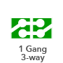 Smart 3-Way Switch - Socket 86 - 1 Gang